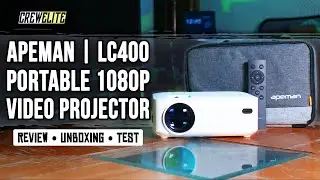 Apeman: LC400 Mini LCD 1080P HD Digital Projector | With Portable Screen & Carrying Case [REVIEW]