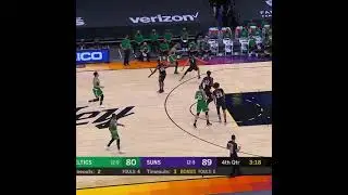 Tatum Destroys Devin Booker with a Dirty Stepback THREE!!!!