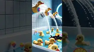 Duckling Cute Waterwheel Bath #duck #short #viral #viralvideo #ytshorts #yt #funnyduck #cute #animal