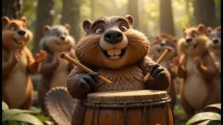 Animal Music Band 🦊🎶 Forest Friends Song | Cute Cartoon Nursery Rhyme for Kids