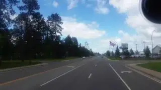 Time lapse driving out of Grand Rapids Minnesota