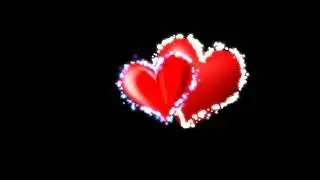 Фон маска  Два сердечка 1  Background mask Two hearts 1