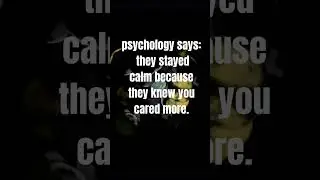 They Cared Less &mdash; So They Had Power 🥶 #darkpsychology #psychologysays #usa #mindhacks #love #canada
