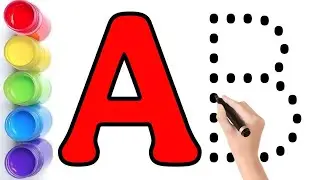 Writing Capital Letter Abcd For Children | Dotted Lines Traking abcd | abcd 