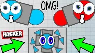 Diepio HACKER INSIDE The MAZE WALL!! Diep.io EPIC MOMENTS ft Wormate.io