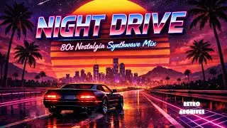 it's 1984 and you're headed outside for a night drive #Retrofuturism #retrowave #80sMusic