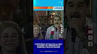 Competencia de baile en la cena navide&ntilde;a del presidente de Venezuela Nicol&aacute;s Maduro.