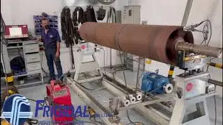 Paper Roll balancing by Frigidal Ltd. Property of Smurfit, Cart&oacute;n Colombia.