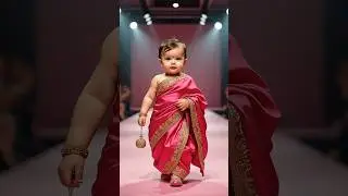 Tamil culture baby fashion show walk 💃🔥✨ #babydress #babyfashion #indianfashion #shorts