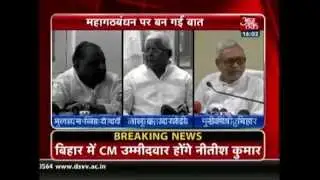 Bihar Grand Alliance: Nitish Kumar To Be CM Candidate