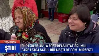 DUPĂ 30 DE ANI, A FOST REABILITAT DRUMUL CARE LEAGĂ SATUL BULĂIEȘTI DE COM  MÎRZEȘTI