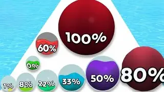 Liquid Ball Run 2048 &ndash; Level Up Balls & Numbers | Satisfying ASMR Math Gameplay Android iOS