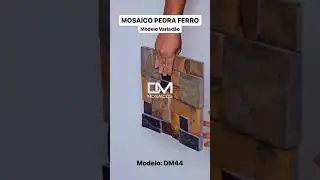 Mosaico Pedra Ferro Modelo Variad&atilde;o DM44