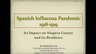 Spanish Influenza Pandemic 1918-1919