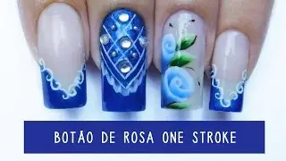Passo a passo Unhas Decoradas Botão One Stroke | Aline Makelyne