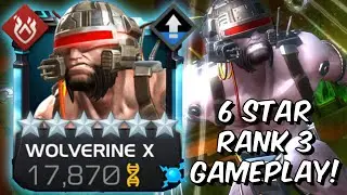 6 Star Rank 3 Wolverine (Weapon X) Gameplay! - NEW GOD TIER WOLVERINE - Marvel Contest of Champions