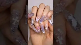 apply 3D press on nails w me (ft. new peel off base) 🦋 #nails #gelnails #pressonnails #cateyenails