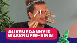 Danny van #LikeMe steekt zijn hele gezicht vol wasknijpers!! I Leerjaar 5 & 6