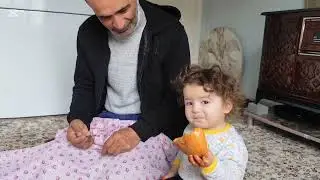 Serhatimdan eşine sürpriz ne salmış sabah börek yaptik 