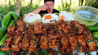 กะเพราหมูกรอบชินโตๆฉ่ำๆนุ่มๆพริกแห้งเผ็ดๆ