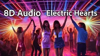 Electric Hearts in Motion - atchy synths, pop vocals, bright pads -(8D Audio) | Wear your headphones