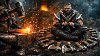 Forging a Razor Sharp Viking Axe | From Raw Metal to Traditional Craftsmanship (Step by Step)