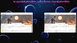 INTEL Core i5 3570k@4800Mhz VS AMD R7 Ryzen 1700@3800Mhz