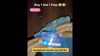 Buy 1 Get 1 Free Headphone Combo Just  341Rs/- || Meesho || #shorts
