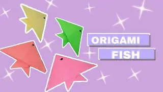 How to make paper fish/Origami fish/Origami animal/Easy paper craft