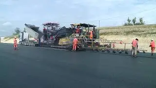 A69: The laying of the asphalt has begun
