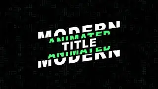After Effects split text animation - Tuto by Smertimba Graphics