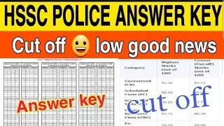 haryana police answer key 2021|hssc police answer key 2021|hssc police constable cut off 2021|#HSSC
