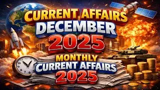 Current Affairs December 2025 | Monthly Current Affairs 2025 | All Exams