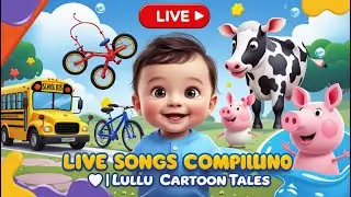 🔴 Non-Stop Kids Rhymes & Cartoons 🎶 | Wheels on the Bus + More Fun Songs | Lulu Cartoon Tales