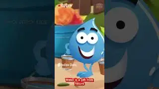 Water Song   Kids & Nursery Rhymes   Sing Along Song   Animated #shortsfeed #shorts #trendingshorts