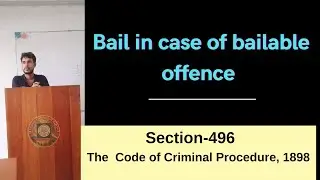 sec 496 crpc,bail in case of bailable offence
