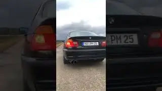 Bmw e46 318i Ta technix Auspuff Exhaust. Nach ca 8tkm. Nur Endschalld&auml;mpfer mit Eg