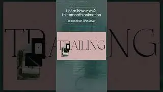 Learn how to code an Image Trail Animation