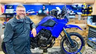 Modifying My Yamaha Adventure Bike in a Snowstorm!