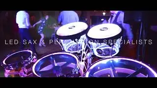 LED Saxophonist & Percussion for hire