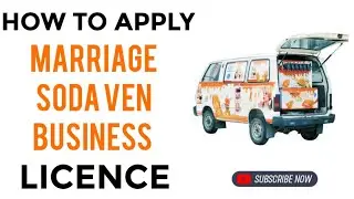 Marriage Soda Van Business License Apply Online I Marriage Soda Van Business License I