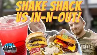In N Out vs Shake Shack! Fast Food Burger Rivalry!