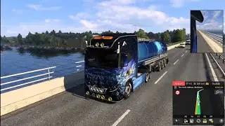Going on port oil tanker delivery in ETS2: Gameplay 2025