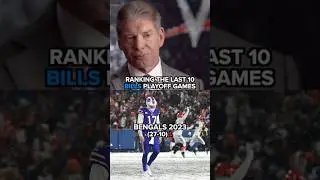 RANKING BILLS PLAYOFF GAMES #buffalobills #nfl #shorts