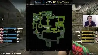 S1mple makes two Gambit players rotate off of A site just by dropping a pistol