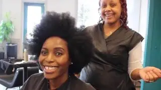 Getting a Haircut + Wash & Go on 4b/4c Hair - Huetiful Salon Dallas