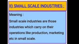 CHARACTERISTICS OF SMALL SCALE INDUSTRY's.