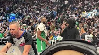 KYRIE , COOPER FLAGG & THE MAVERICKS AFTER TONIGHTS GAME LOSS AGAINST CELTICS AT AA CENTER (110-100)