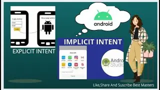 Explicit intents and Implicit intents in android//android by best masters