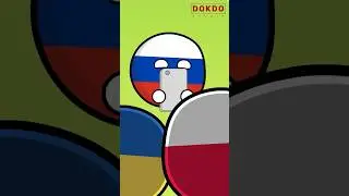 Take a photo of us | Russia vs Poland and Ukraine #countryballs